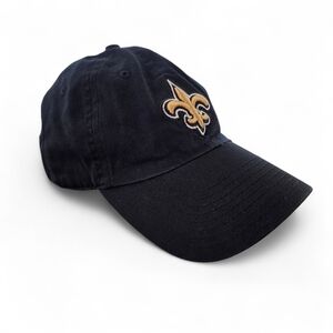 47 Brand New Orleans Saints Black Adjustable Cotton Dad Hat NFL Logo Cap OSFM